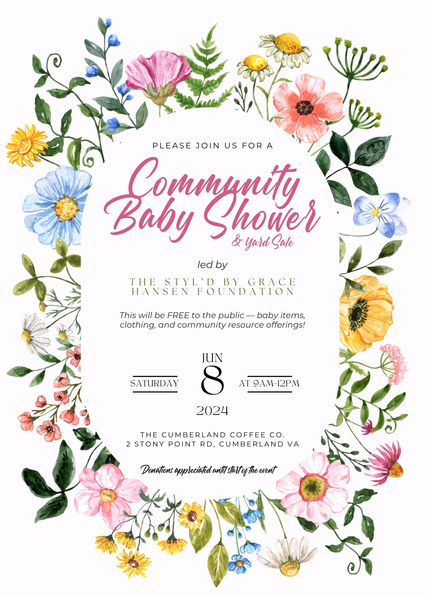 community baby shower